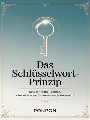 cover image of Das Schlüsselwort-Prinzip